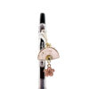 sakurafancharmpen_close Sakura Fan Charm Pen with enamel sakura fan, dangling cherry blossom charm, pink beads, and gold-plated accents