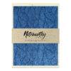 yuunami_washinotecardset_ccn Yuunami Japanese washi note card set with blue wave chiyogami pattern and natural paper belly band