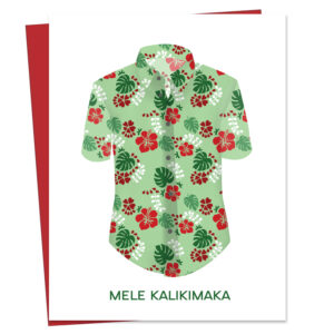 Holiday Aloha Shirt Greeting Card
