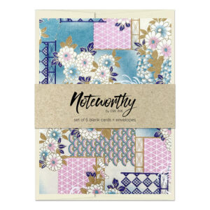 Kikue Periwinkle Note Card Set